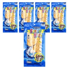 魚香絲 燒烤風味, 80g, 5包