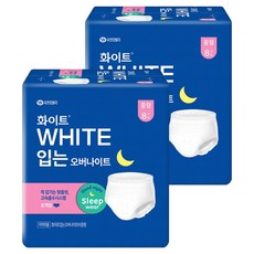화이트 뉴 입는 오버나이트, 중형, 8개입, 2개