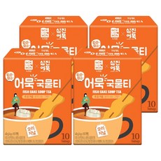 NOKCHAWON 綠茶園 暖呼呼魚板湯風味茶 原味, 4個, 4g, 10入, 40g