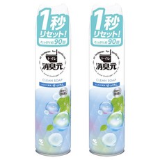 KOBAYASHI 小林製藥 消臭元 浴廁芳香噴霧, 柔軟皂香, 280ml, 2瓶