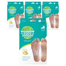 아리얼 스무스 앤 퓨어 풋 필링 마스크, 2개입, 4개, 68g