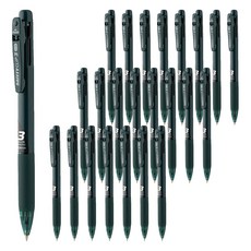 MyPen 安全夾3色原子筆 0.38mm, 午夜藍, 24個