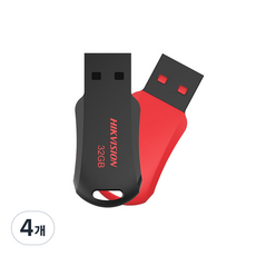 하이크비전 USB 2.0 메모리 USB M200R 2.0, 32GB, 4개