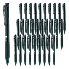 MyPen 安全夾3色原子筆 0.38mm, 午夜藍, 36個