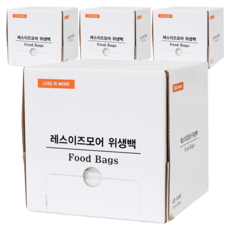 Less is more大容量衛生袋, 1000件, 4個, 小號 (S)