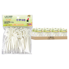 台灣俏媳婦 牙線補充包 圓線 高拉力, 7.5cm, 50支, 12包