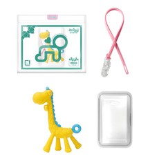 ange 寶寶Ang Friends系列造型磨牙玩具組, 固齒器+背帶+保護套, Anko, 1個