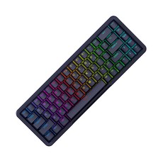 몬스타기어 미니 알루미늄 자석축 래피드트리거 매크로 유선 키보드, 다크 그레이, 스팅68, 제조사축