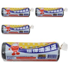 奈米家族 餐廳專用環保清潔袋 超特大 黑 950g, 4個