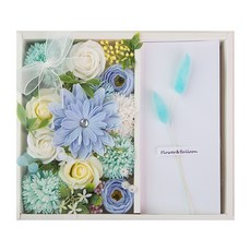 繁花似錦花朵禮物零用錢盒, 藍色混合花盒