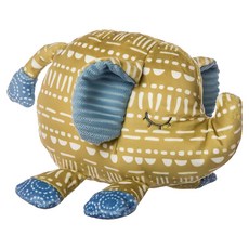 Mary Meyer 蜜兒 柔軟手搖鈴 啵啵象 - 波希米亞風格 柔軟布料 刺激聽覺發展, 1個