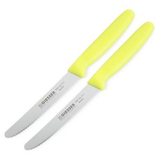 기셀 비비드컬러 톱니과도 2p, 라임, 2개