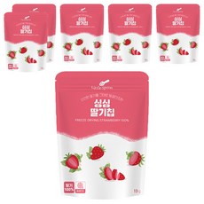 리틀스푼 동결건조 싱싱 딸기칩, 13g, 6개