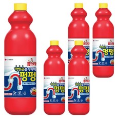 홈스타 막힌곳을 부탁해 펑펑 배수구 세정제, 1L, 5개