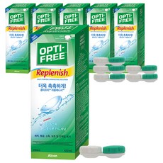 옵티프리 리플레니시 렌즈세정액 2p + 렌즈케이스 2p, 420ml, 6개