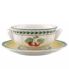 Villeroy&Boch 法式花園 佛羅倫斯 湯杯 + 托盤組 17cm, 1套, 混合顏色