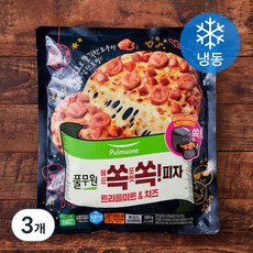풀무원 에프쏙포켓쏙! 피자 트리플미트&치즈 (냉동), 180g, 1개입, 3개