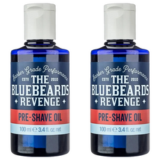 Bluebeards 藍鬍子 鬍前軟化油-英國專業刮鬍品牌 深層滋潤 軟化鬍鬚, 100ml, 2瓶