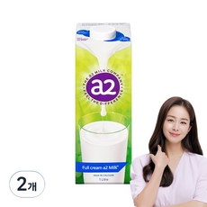 a2 MILK A2蛋白質牛奶, 1L, 2瓶