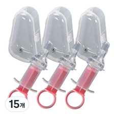 딩동펫 반려동물 모유실감 물약주사기 핑크, 20ml, 15개