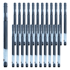 PENROTE 筆樂 大容量中性筆 黑色, 24支