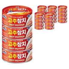 사조 고추참치 안심따개, 100g, 24개