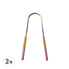 不要害羞拉舌頭 舌頭清潔器 彩虹, 2個