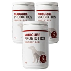 누리큐브 반려동물 프로바이오틱스 영양제, 항산화, 30g, 3개