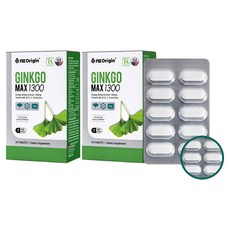 엔젯오리진 징코 맥스 1300, 30정, 2개
