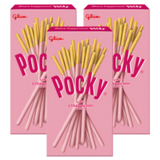 glico 格力高 Pocky 百奇 草莓棒, 24g, 3盒