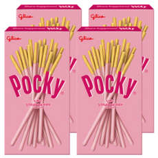 glico 格力高 Pocky 百奇 草莓棒, 24g, 4盒