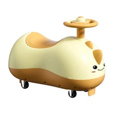 CHING-CHING 親親 QQ龍學步滑行車/嚕嚕車 RT-988, ABS無毒塑料, 適用年齡2-5歲, 淨重2.3kg, 四輪設計不側翻, 1個, 米黃色