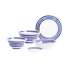 L.loom 藍森1人套5p, 藍色, 萬用球 11cm + 萬用球 13cm + 冷碗 14cm + 烤醬 + 盤子 19cm