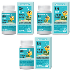 孩童DHA Omega-3咀嚼錠, 45顆, 3罐