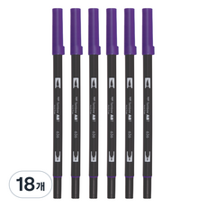 톰보 ABT 듀얼 브러시펜, 636 임페리얼 퍼플, 18개