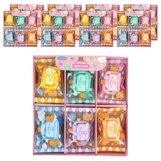 Pinkfoot 肥皂造型橡皮擦 6款, 9組, 黃色+藍色+薄荷綠+紫色+粉色+橘色