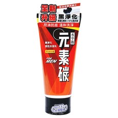 水平衡 元素碳男性洗面乳 控油抗痘溫和洗淨, 100g, 1條