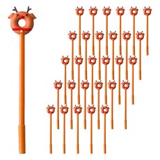 Stupid聖誕甜甜圈原子筆禮物, 60個, 魯道夫