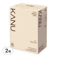 KANU 即溶香草拿鐵咖啡, 17.3g, 24條, 2盒