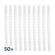 Obic 30孔活頁夾圓形活頁夾 20個入, 白色, 12mm, 5個