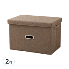 J&C LOCKS 多用途收納箱 特大, 金棕色, 2個