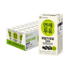 연세두유 무첨가 두유 검은콩, 190ml, 24개