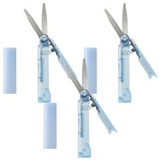 파스티 PLUS 가위 트위기 파우치 SC-100PF, 블루, 3개