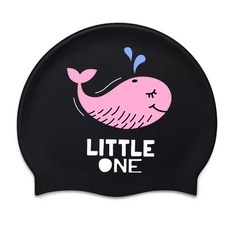 矽膠小鯨魚泳帽, 黑色的