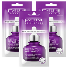EVELINE 一整瓶安瓶精華乳霜面膜 0.2%A醇RETINOL 抗老逆齡 24ml, 3包, 1組