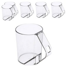 MONACO OLIVE 倒置透明漱口杯, 透明, 6個