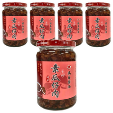 瑞春醬油 素瓜仔肉, 成份單純 健康無負擔 料理 飯麵 鹹香可口, 320g, 5罐