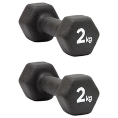 adidas 愛迪達 六角健身啞鈴, 2kg, 2個