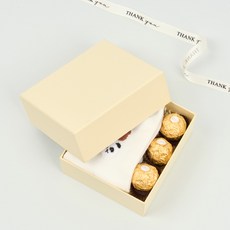 뮤니드 소프트 미니 선물상자, 크림, 1개