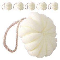 柔軟起泡沐浴球 KCY-2, 6個, 1入, 白色的